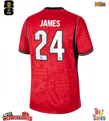 England Reece James #24 Replica Away Stadium Shirt World Cup 2026 Short Sleeve